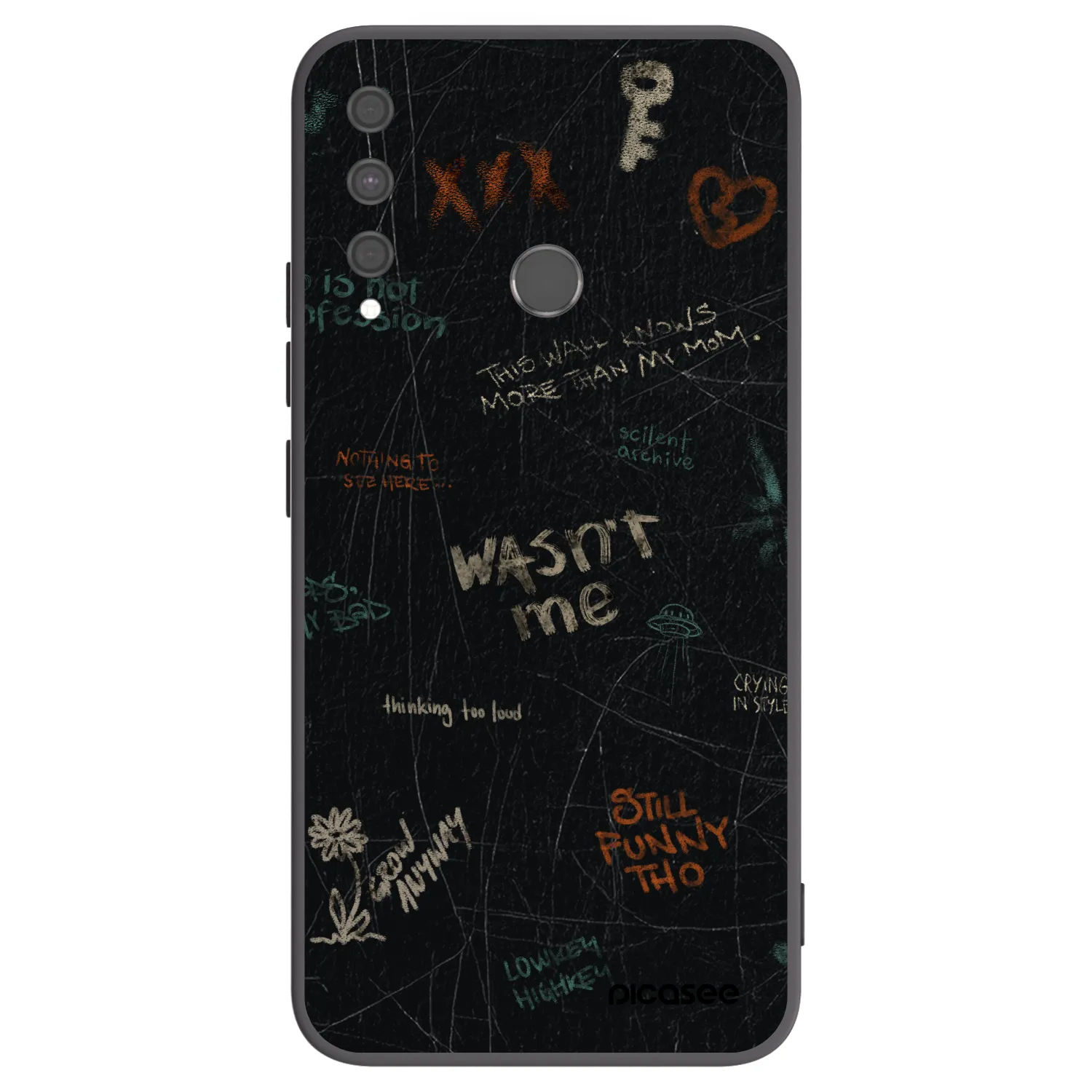 Picasee crna silikonska maskica za Huawei P40 Lite E - CONFESSION