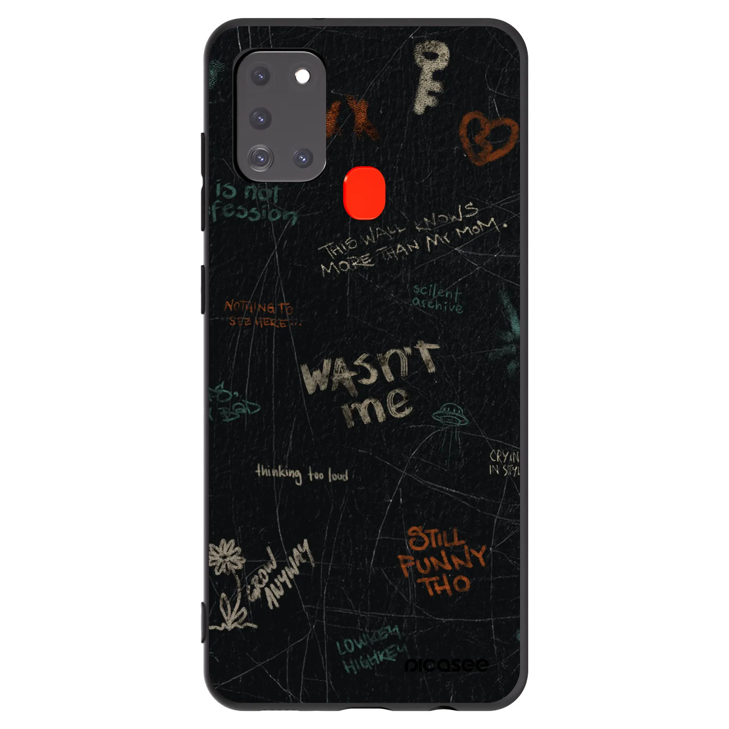 Picasee crna silikonska maskica za Samsung Galaxy A21s - CONFESSION