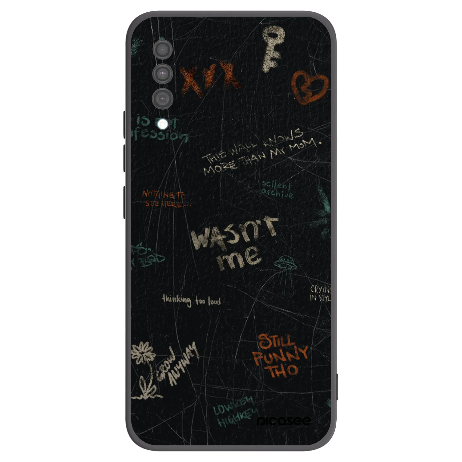 Picasee crna silikonska maskica za Samsung Galaxy A30s A307F - CONFESSION