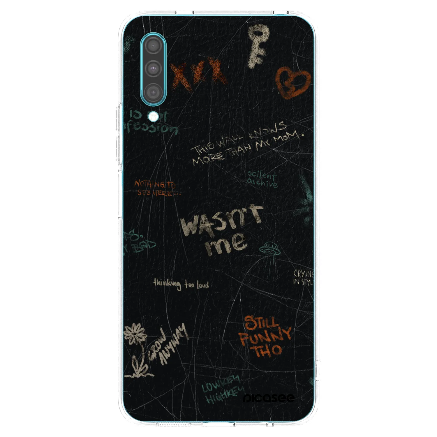 Picasee silikonska prozirna maskica za Samsung Galaxy A30s A307F - CONFESSION