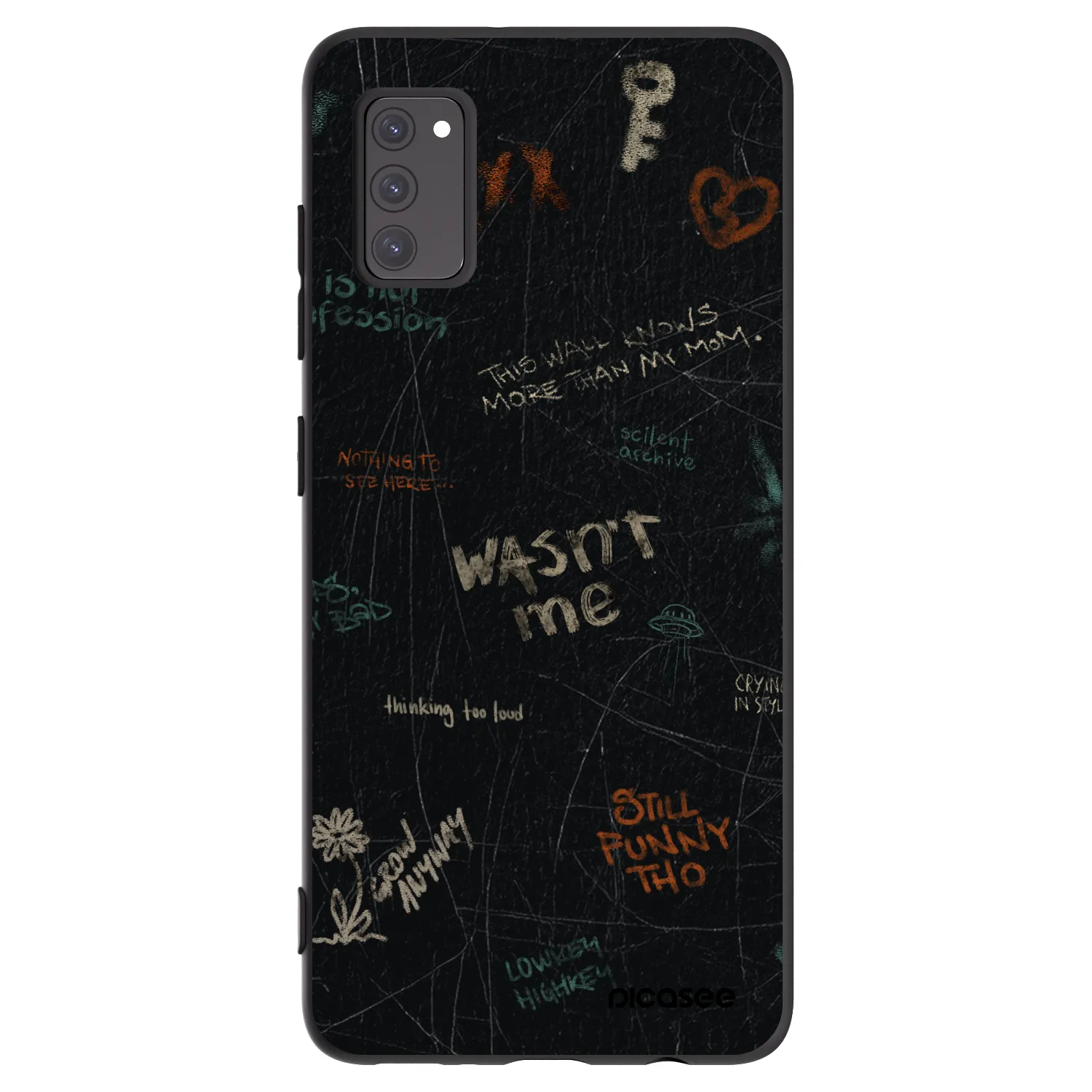 Picasee crna silikonska maskica za Samsung Galaxy A41 A415F - CONFESSION