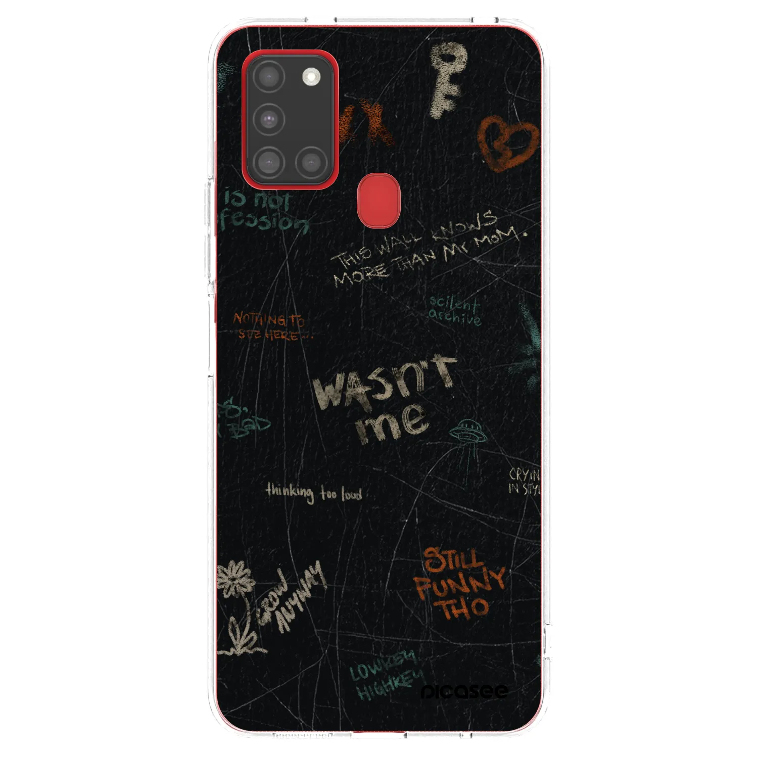 Picasee silikonska prozirna maskica za Samsung Galaxy A21s - CONFESSION