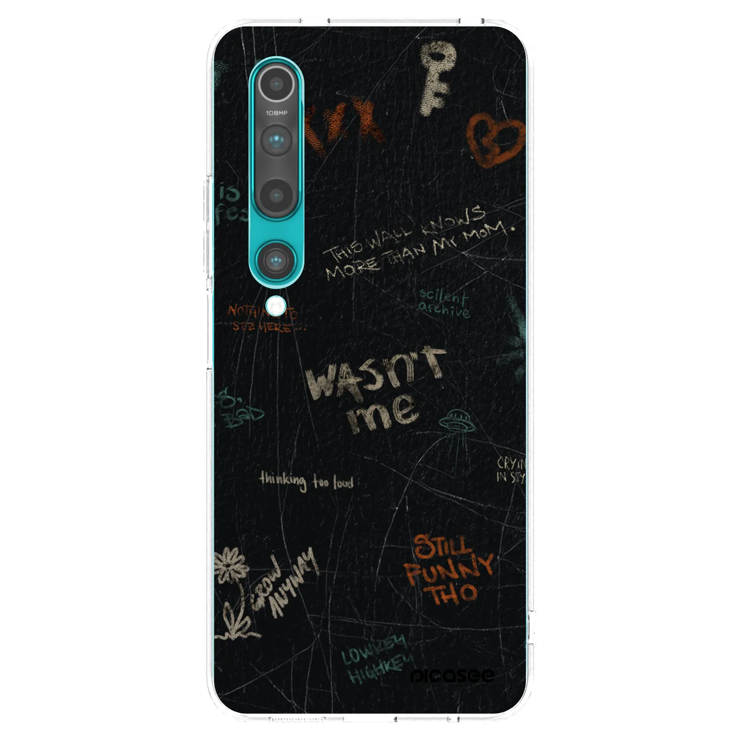Picasee silikonska prozirna maskica za Xiaomi Mi 10 - CONFESSION