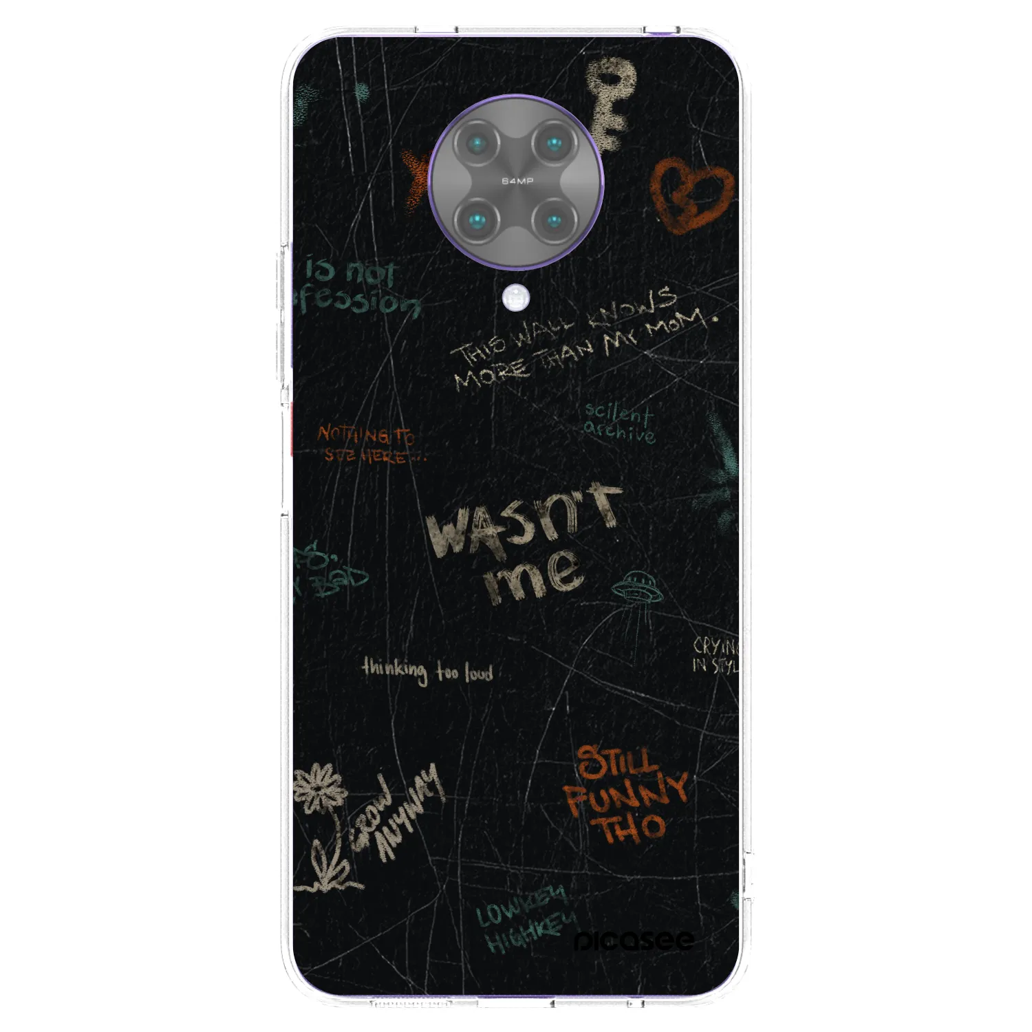 Picasee silikonska prozirna maskica za Xiaomi Poco F2 Pro - CONFESSION