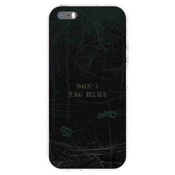 Picasee silikonska prozirna maskica za Apple iPhone 5/5S/SE - DON´T TAG