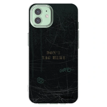 Picasee silikonska prozirna maskica za Apple iPhone 12 - DON´T TAG