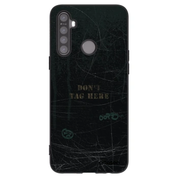 Picasee crna silikonska maskica za Realme 6i - DON´T TAG