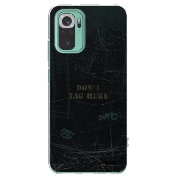 Picasee silikonska prozirna maskica za Xiaomi Redmi Note 10 Pro - DON´T TAG