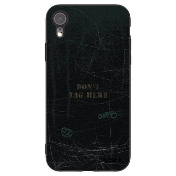Picasee crna silikonska maskica za Apple iPhone XR - DON´T TAG