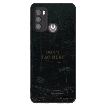 Picasee crna silikonska maskica za Motorola Moto G60 - DON´T TAG