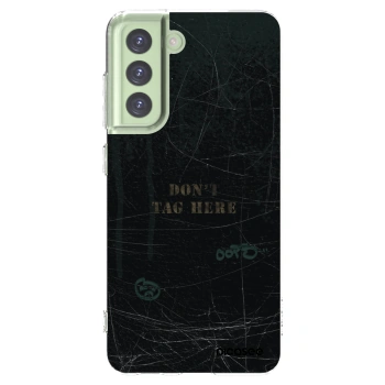 Picasee silikonska prozirna maskica za Samsung Galaxy S21 FE 5G - DON´T TAG