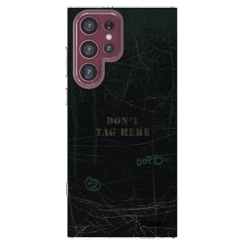 Picasee silikonska prozirna maskica za Samsung Galaxy S22 Ultra 5G - DON´T TAG