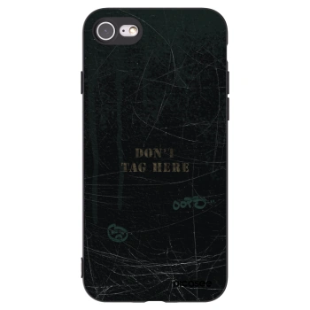 Picasee crna silikonska maskica za Apple iPhone SE 2022 - DON´T TAG