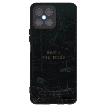 Picasee crna silikonska maskica za Honor X8 4G - DON´T TAG