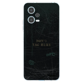 Picasee silikonska prozirna maskica za Xiaomi Redmi Note 12 5G - DON´T TAG