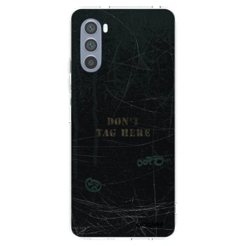 Picasee silikonska prozirna maskica za Motorola Moto G62 - DON´T TAG