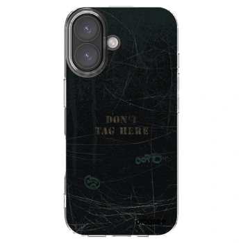 Picasee silikonska prozirna maskica za Apple iPhone 16 - DON´T TAG