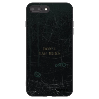 Picasee crna silikonska maskica za Apple iPhone 8 Plus - DON´T TAG