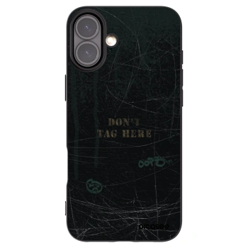 Picasee crna silikonska maskica za Apple iPhone 16 Plus - DON´T TAG