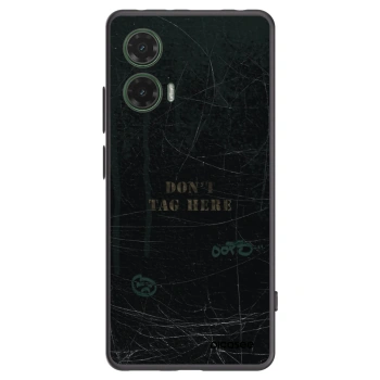 Picasee crna silikonska maskica za Motorola Moto G35 5G - DON´T TAG