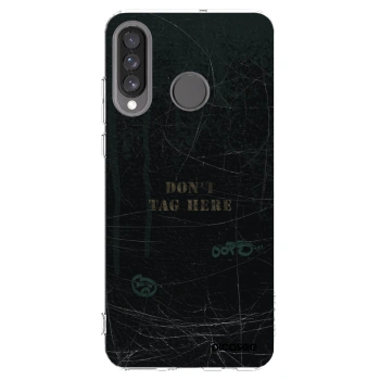 Picasee silikonska prozirna maskica za Huawei P30 Lite - DON´T TAG