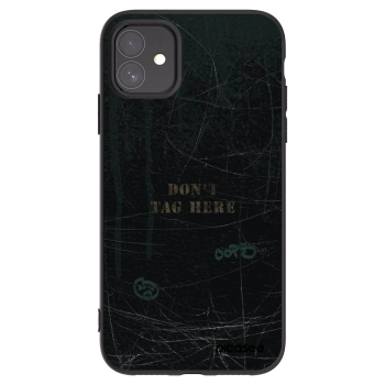 Picasee crna silikonska maskica za Apple iPhone 11 - DON´T TAG