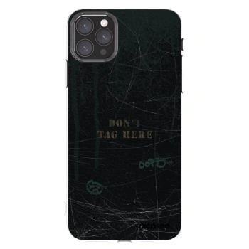 Picasee silikonska prozirna maskica za Apple iPhone 11 Pro Max - DON´T TAG