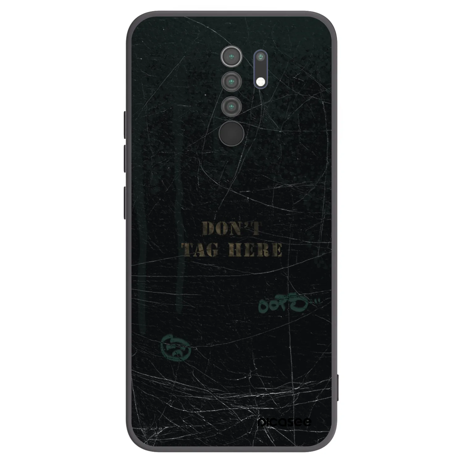 Picasee crna silikonska maskica za Xiaomi Redmi 9 - DON´T TAG