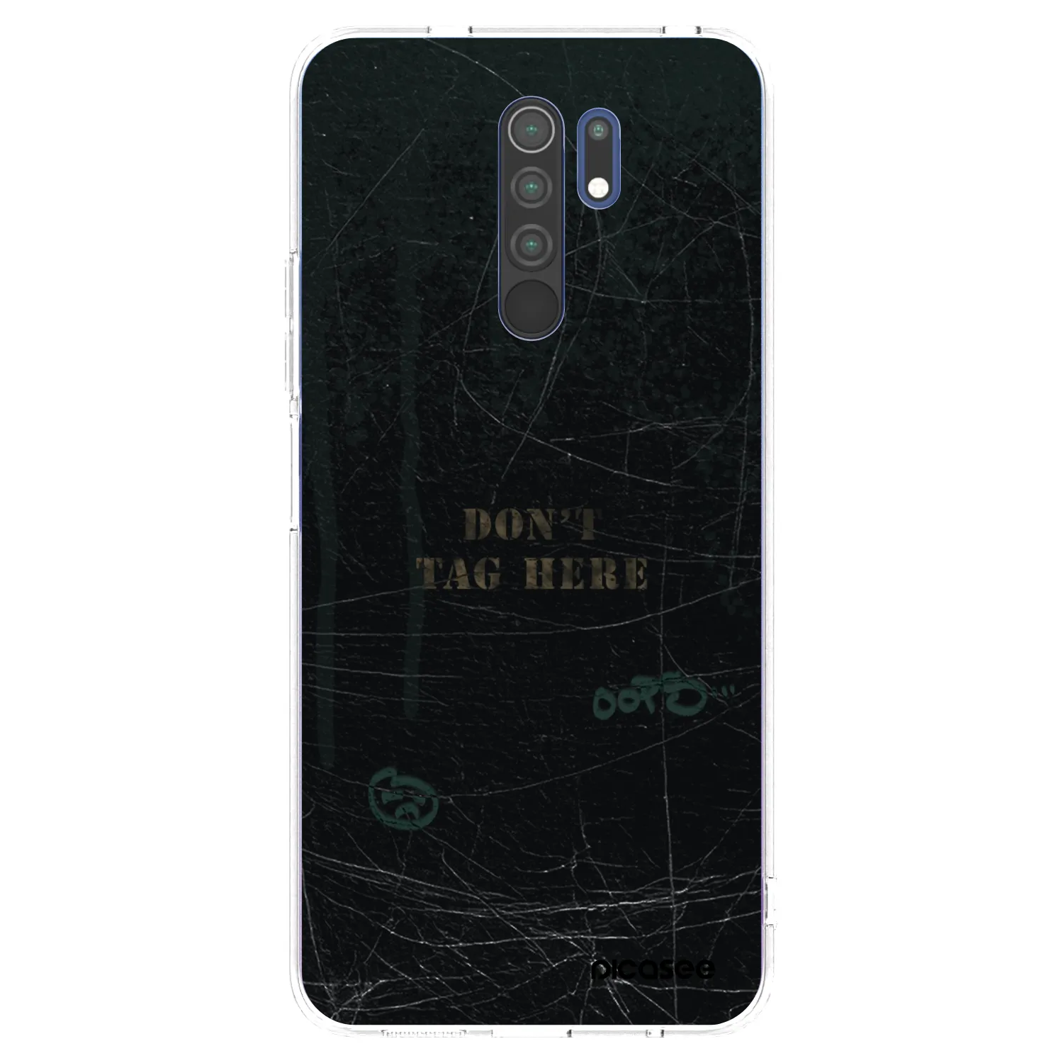 Picasee silikonska prozirna maskica za Xiaomi Redmi 9 - DON´T TAG