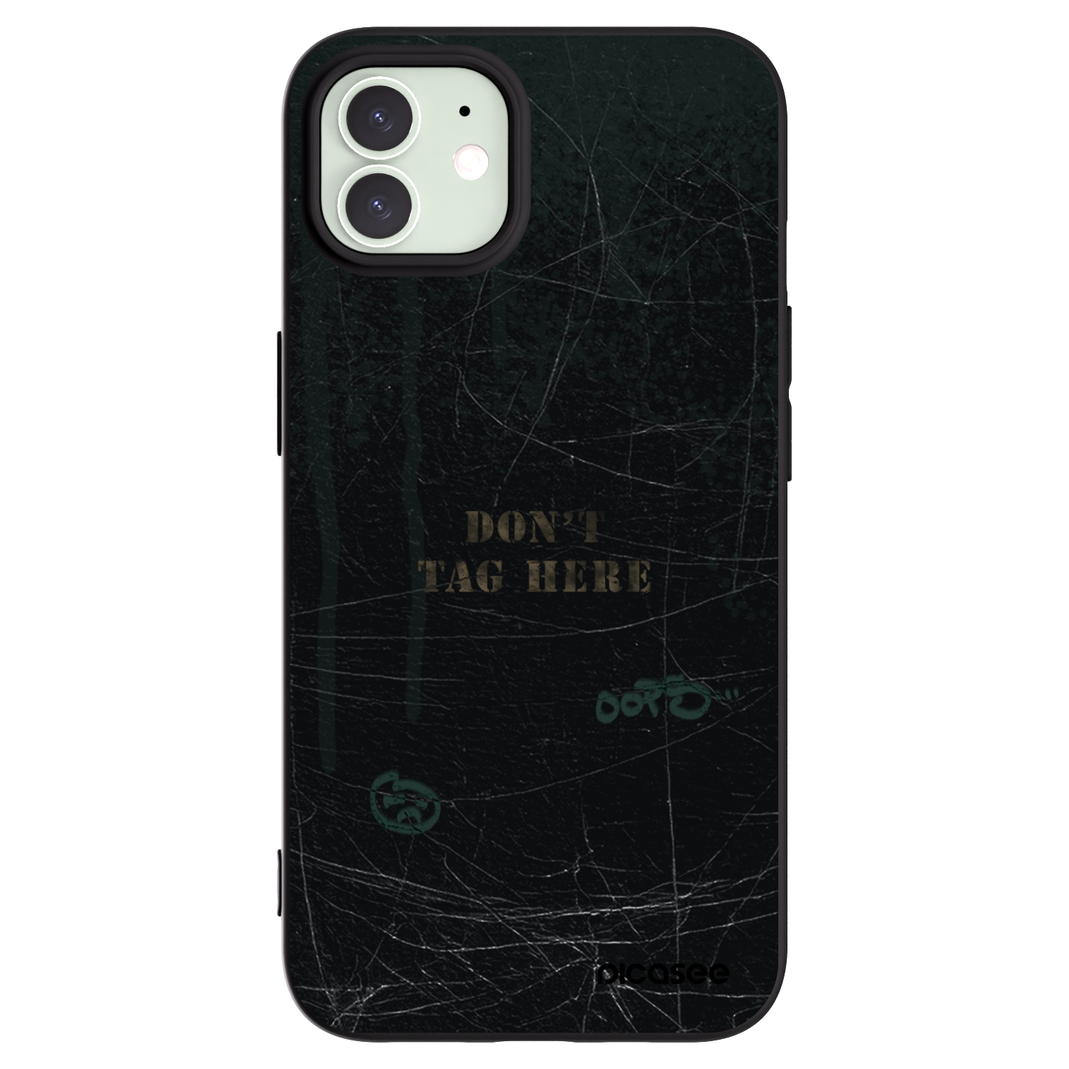 Picasee crna silikonska maskica za Apple iPhone 12 - DON´T TAG