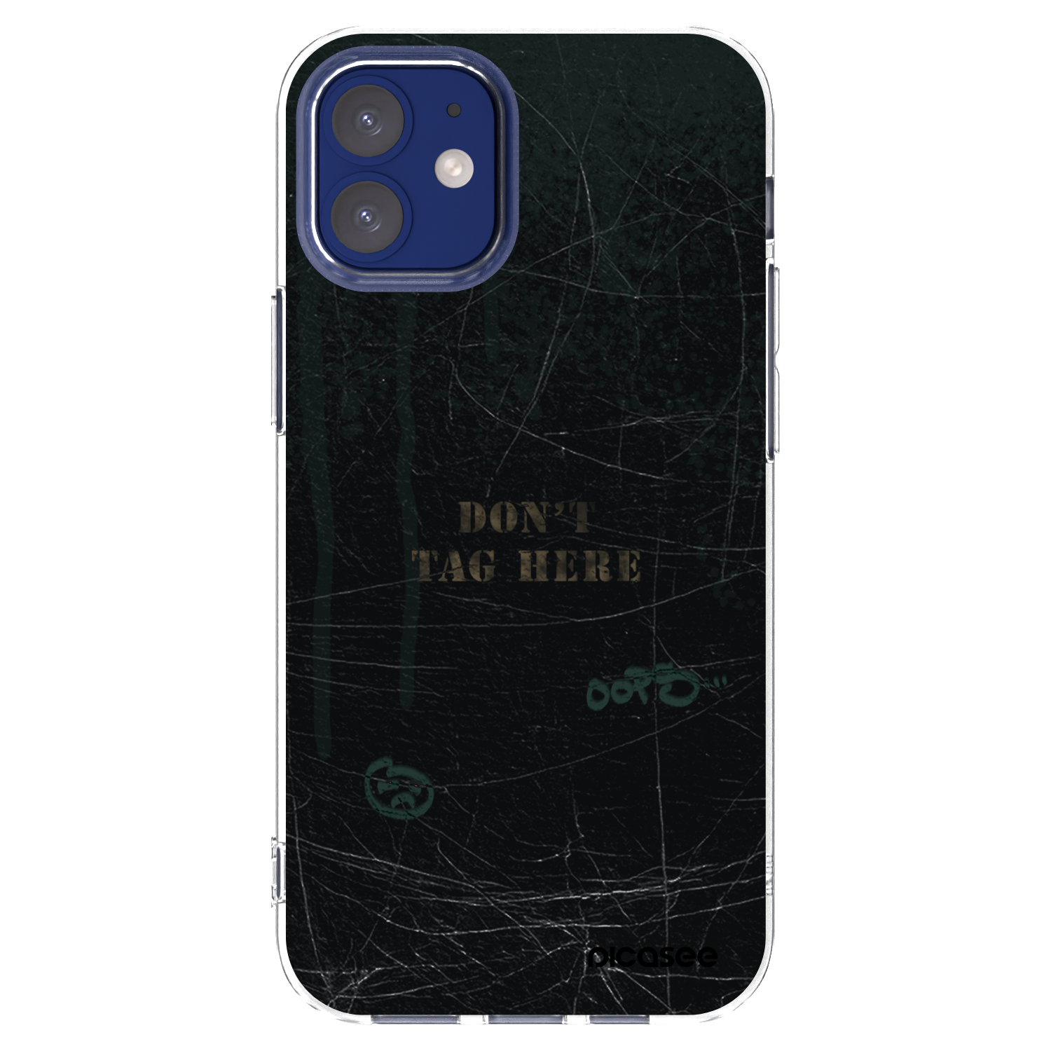 Picasee silikonska prozirna maskica za Apple iPhone 12 mini - DON´T TAG