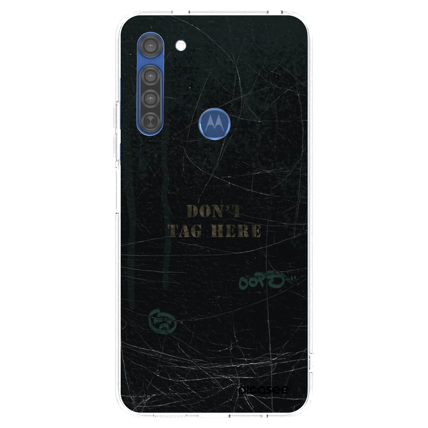 Picasee silikonska prozirna maskica za Motorola Moto G8 - DON´T TAG