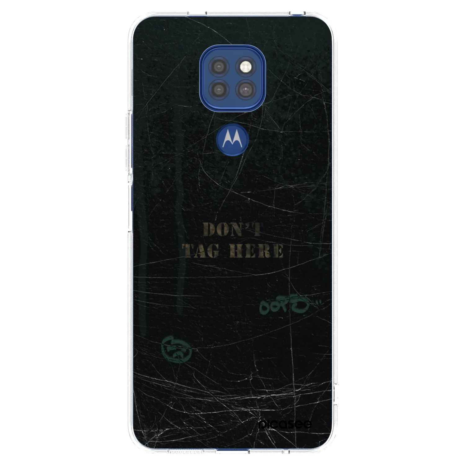Picasee silikonska prozirna maskica za Motorola Moto G9 Play - DON´T TAG