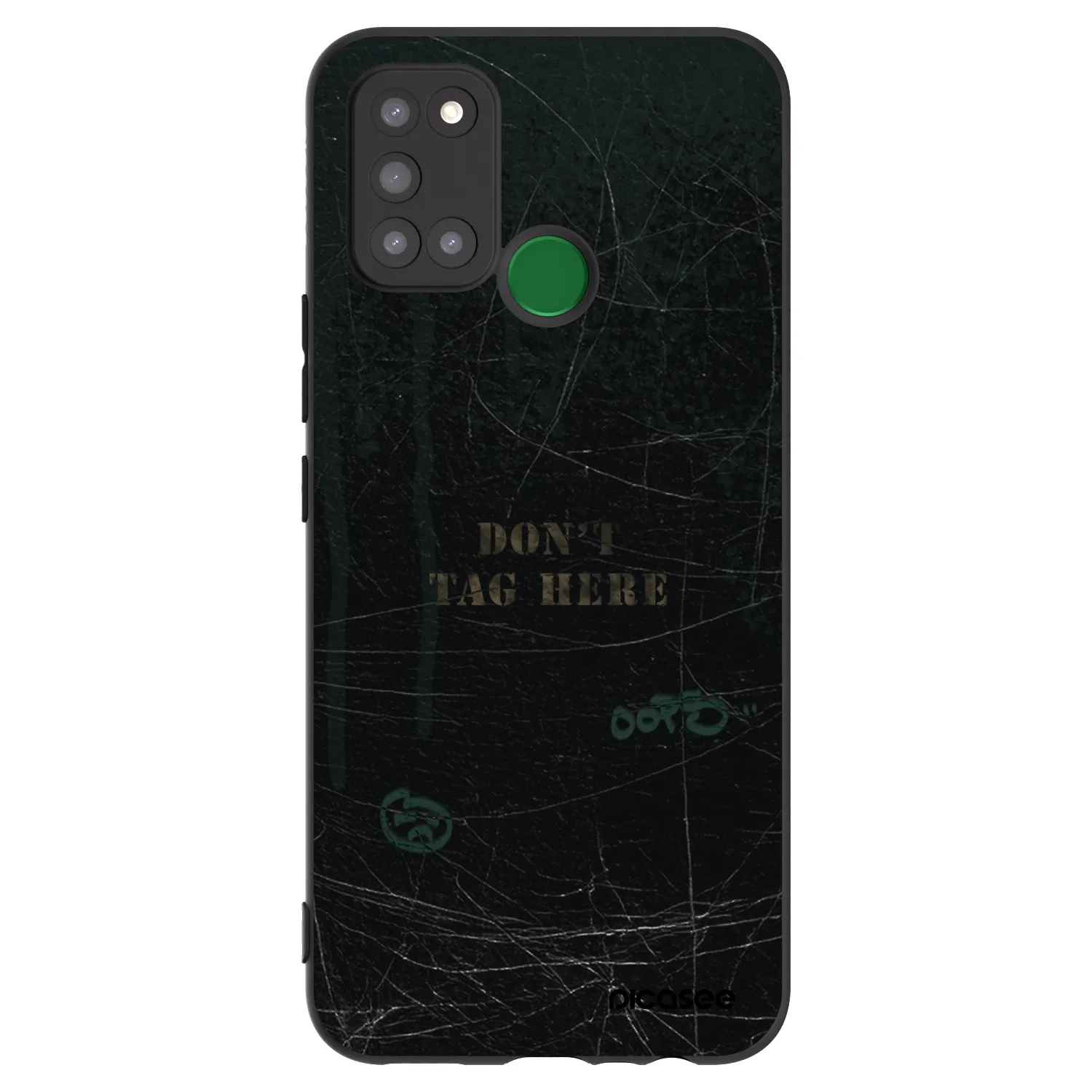 Picasee crna silikonska maskica za Realme 7i - DON´T TAG