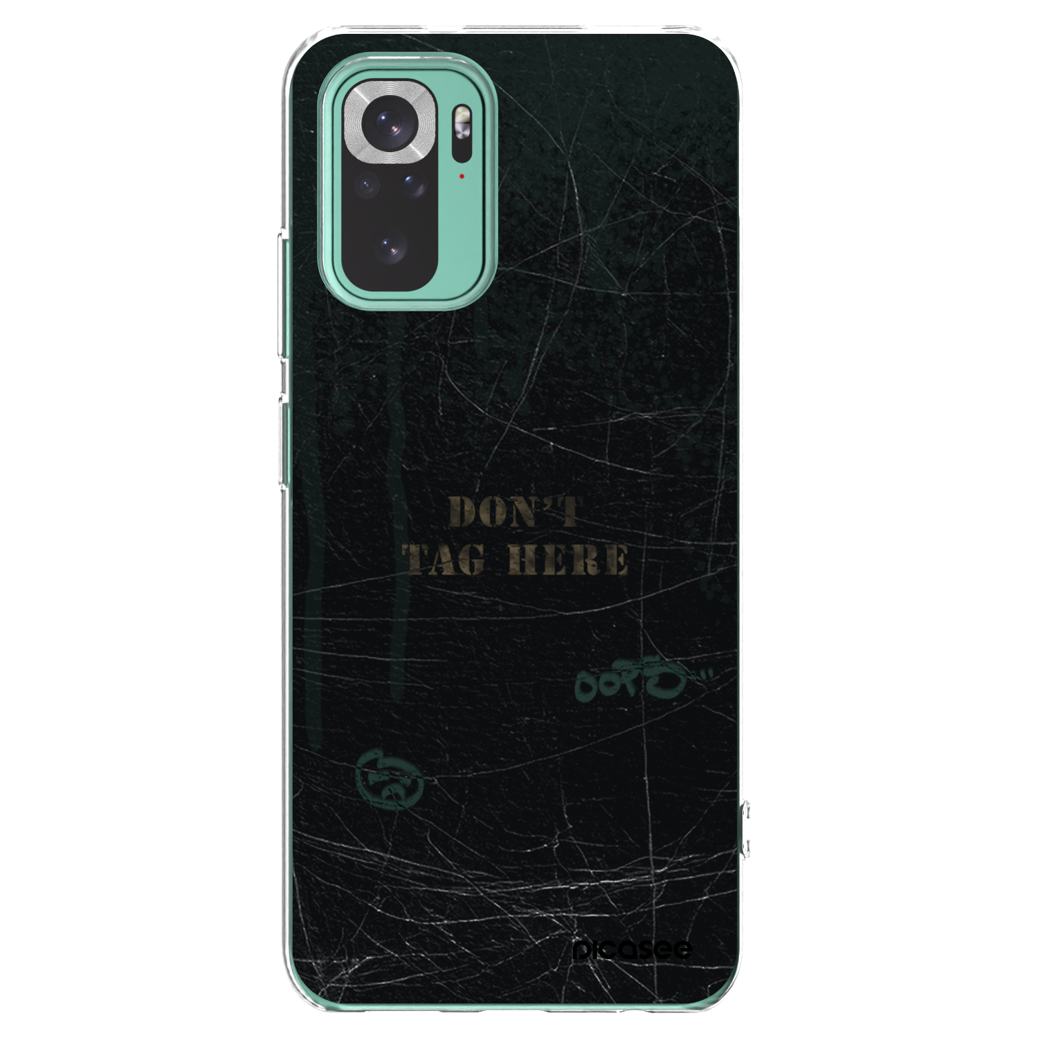 Picasee silikonska prozirna maskica za Xiaomi Redmi Note 10 Pro - DON´T TAG