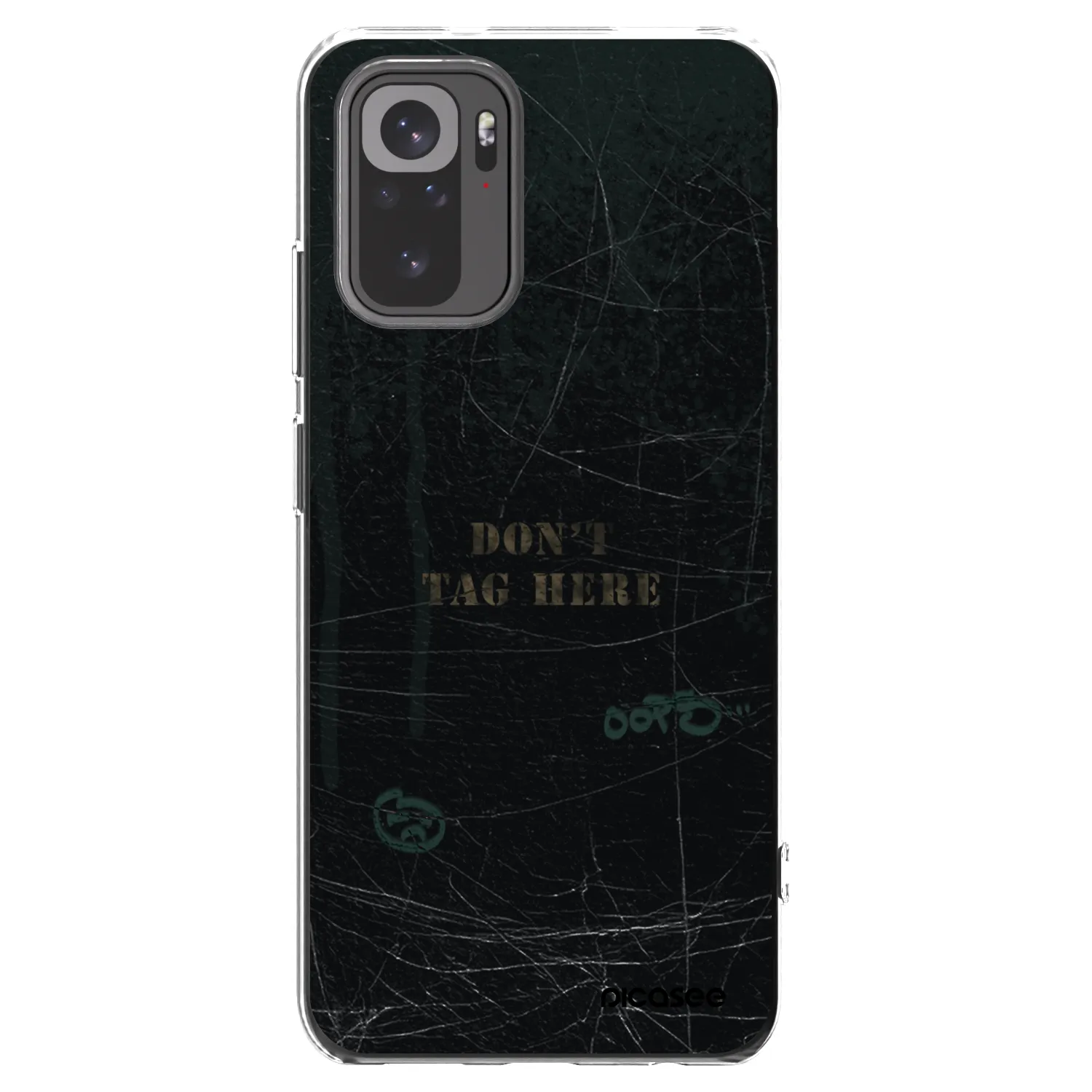 Picasee silikonska prozirna maskica za Xiaomi Redmi Note 10S - DON´T TAG