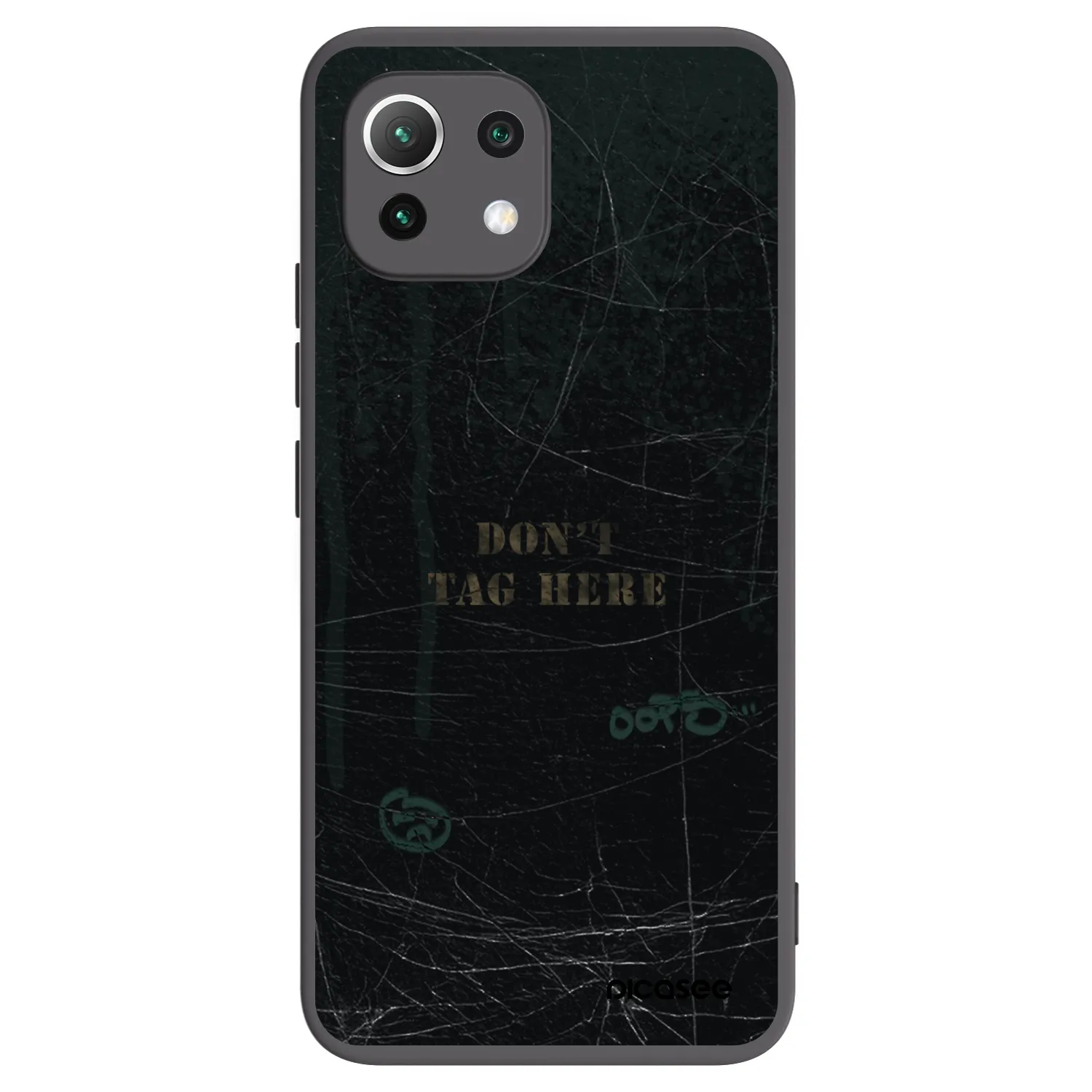 Picasee crna silikonska maskica za Xiaomi Mi 11 Lite - DON´T TAG
