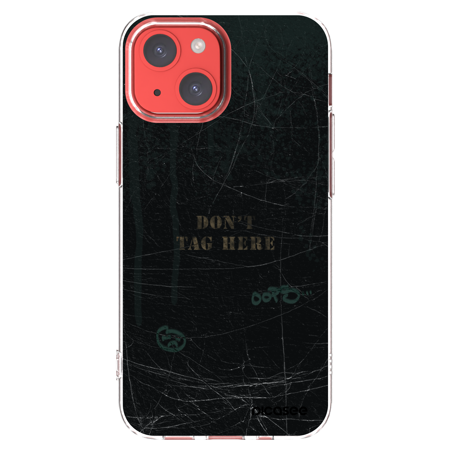 Picasee silikonska prozirna maskica za Apple iPhone 13 mini - DON´T TAG