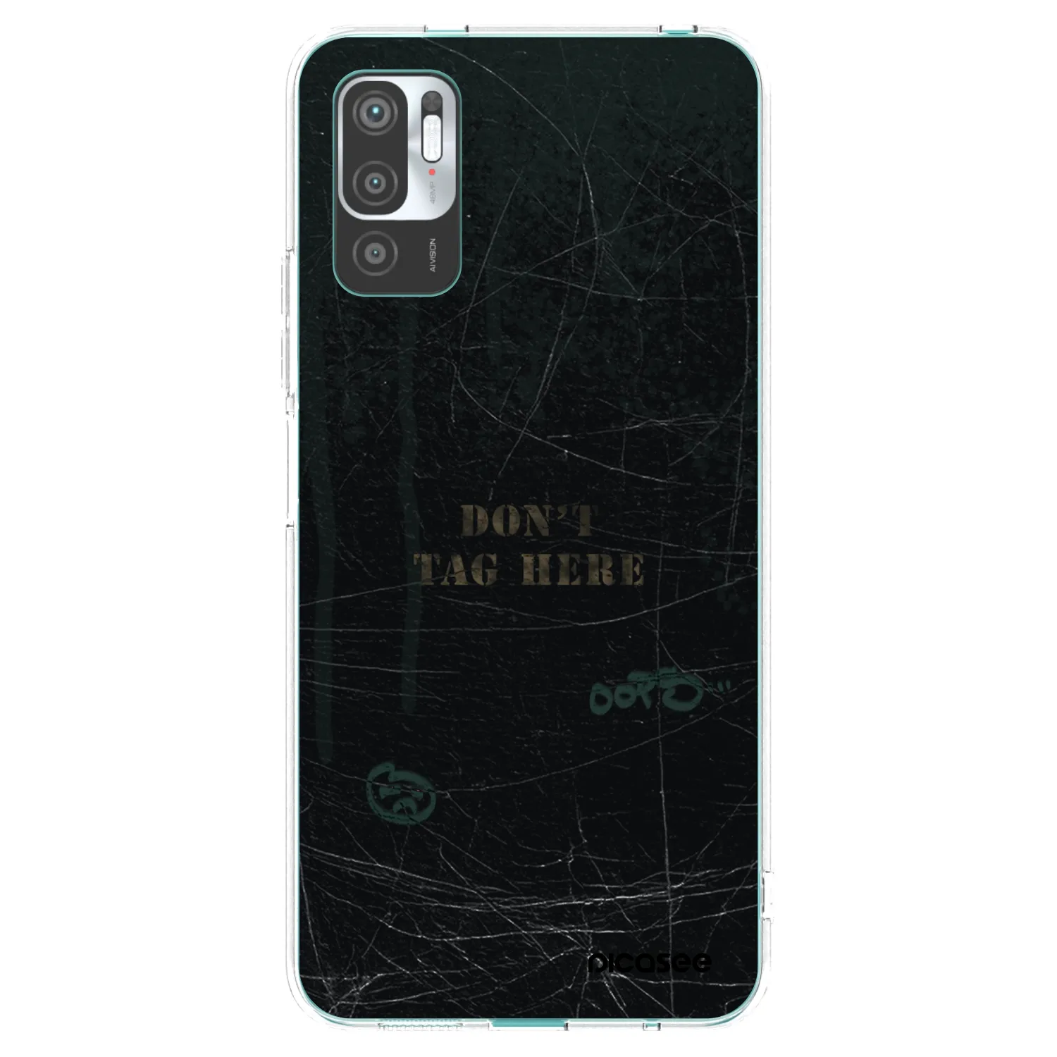 Picasee silikonska prozirna maskica za Xiaomi Redmi Note 10 5G - DON´T TAG