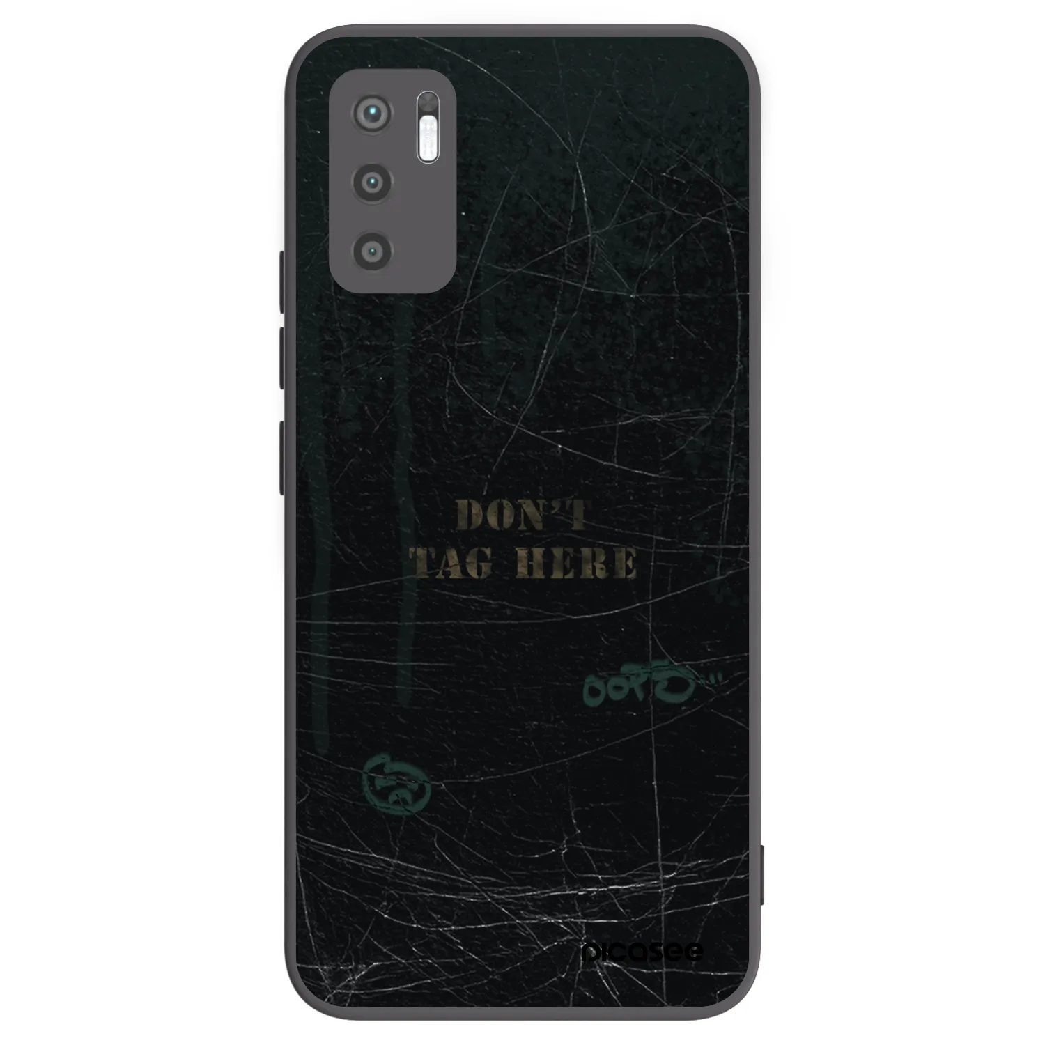 Picasee crna silikonska maskica za Xiaomi Redmi Note 10 5G - DON´T TAG
