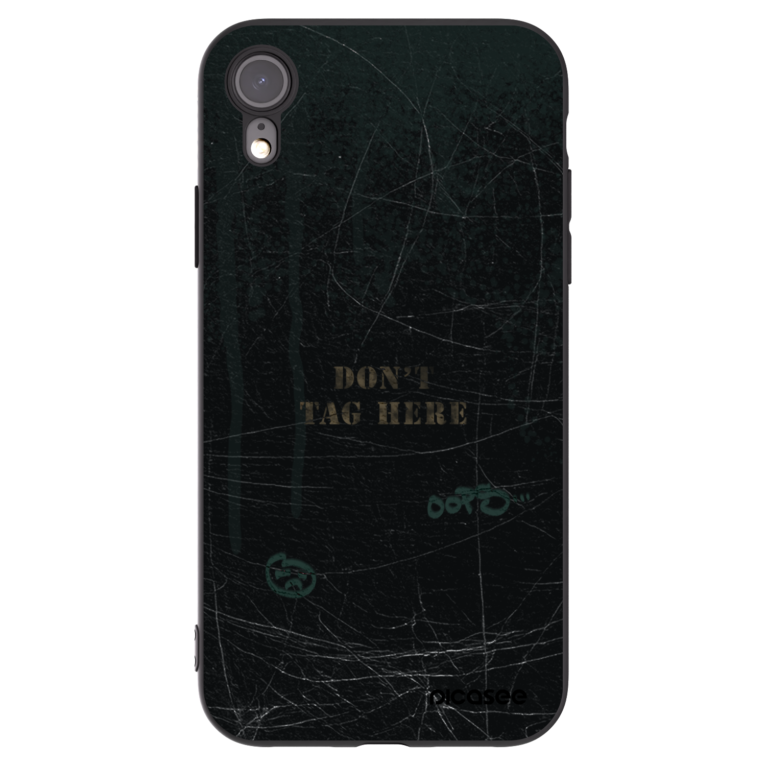 Picasee crna silikonska maskica za Apple iPhone XR - DON´T TAG