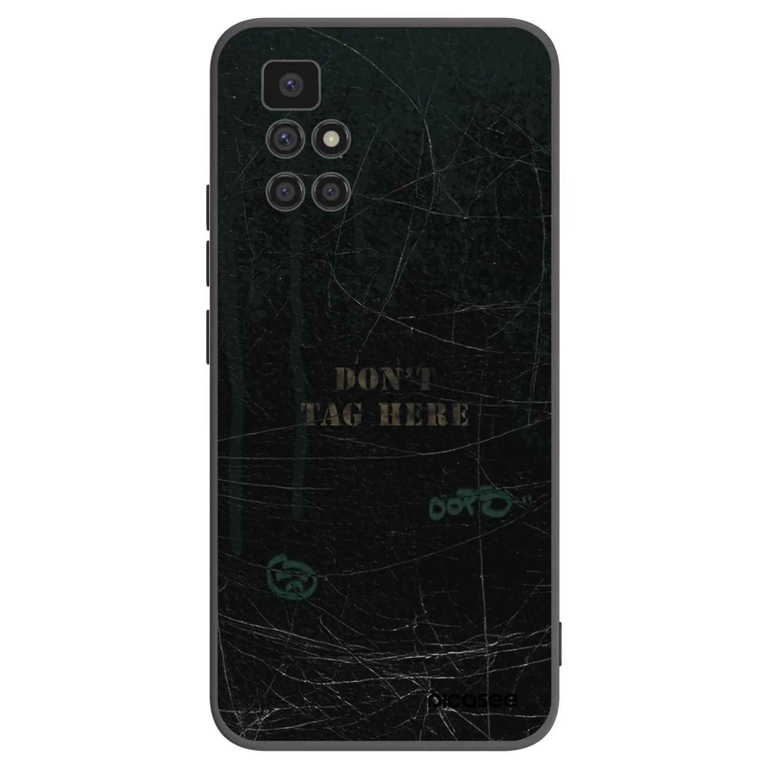 Picasee crna silikonska maskica za Xiaomi Redmi 10 - DON´T TAG