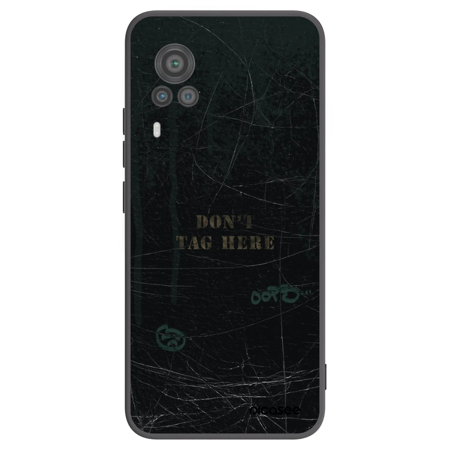 Picasee crna silikonska maskica za Vivo X60 Pro 5G - DON´T TAG