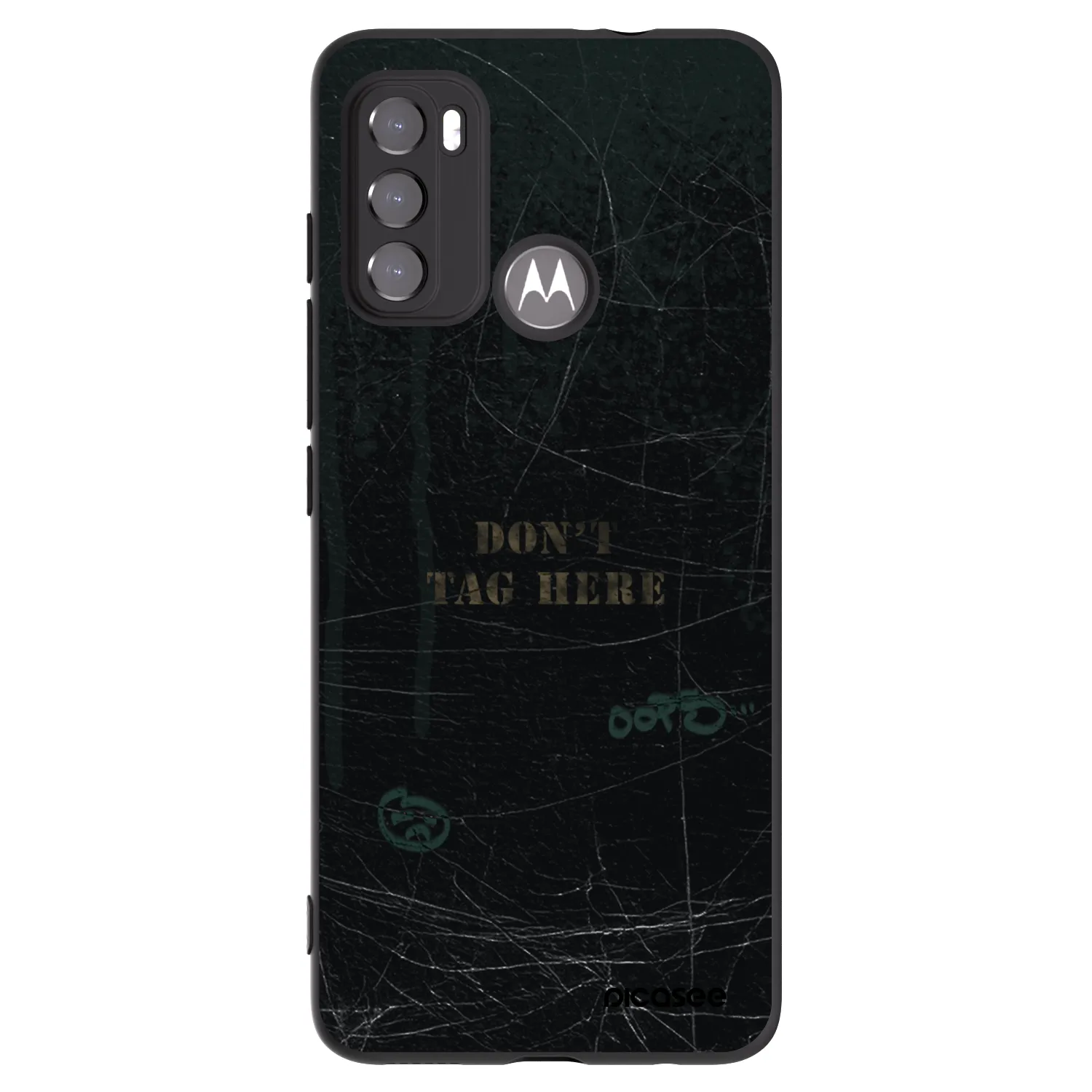 Picasee crna silikonska maskica za Motorola Moto G60 - DON´T TAG