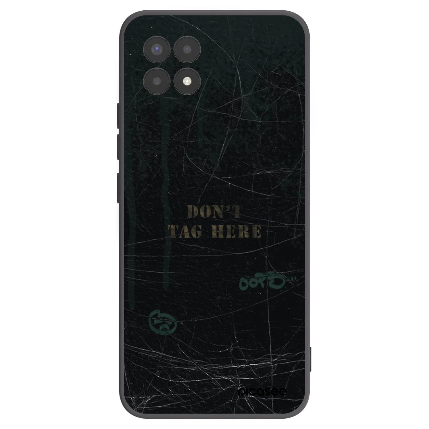 Picasee crna silikonska maskica za Realme 8i - DON´T TAG