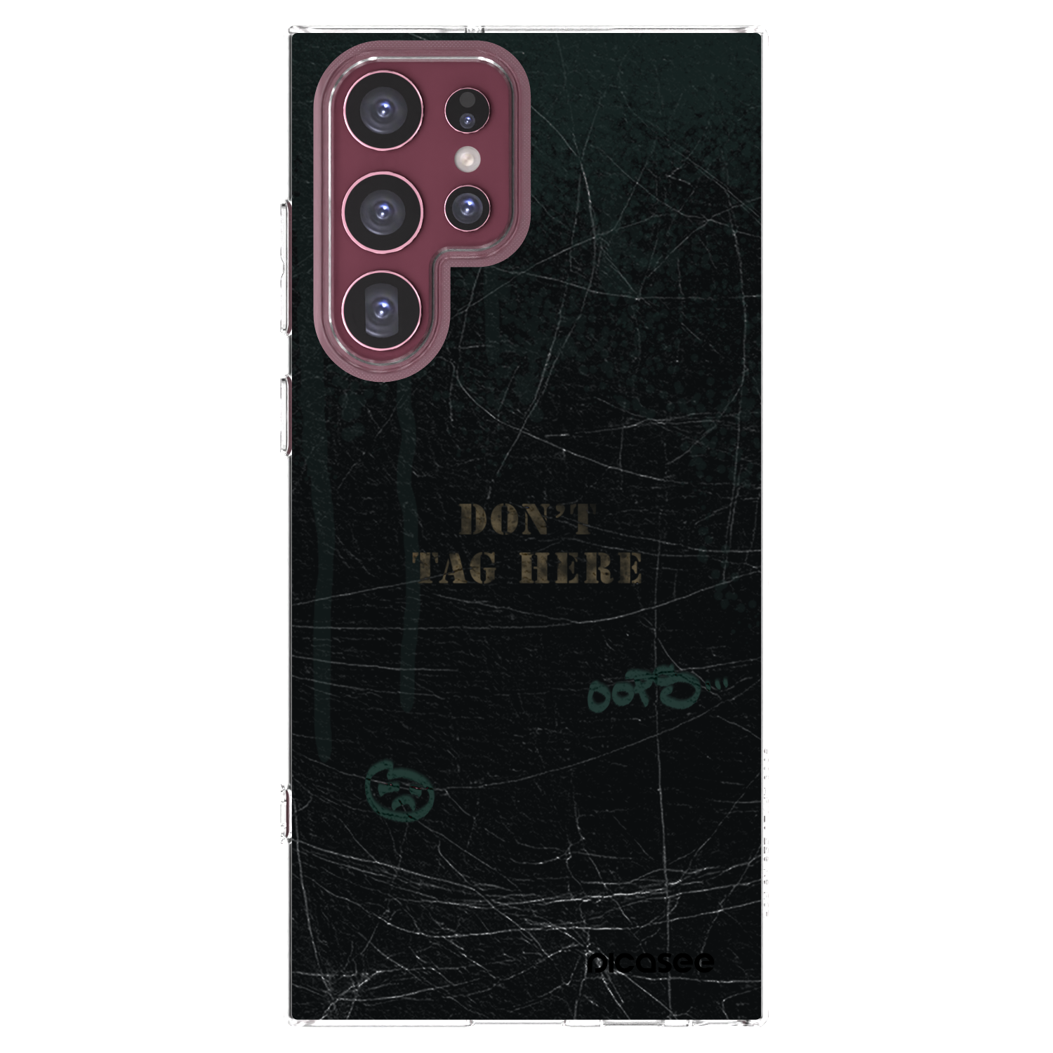 Picasee silikonska prozirna maskica za Samsung Galaxy S22 Ultra 5G - DON´T TAG