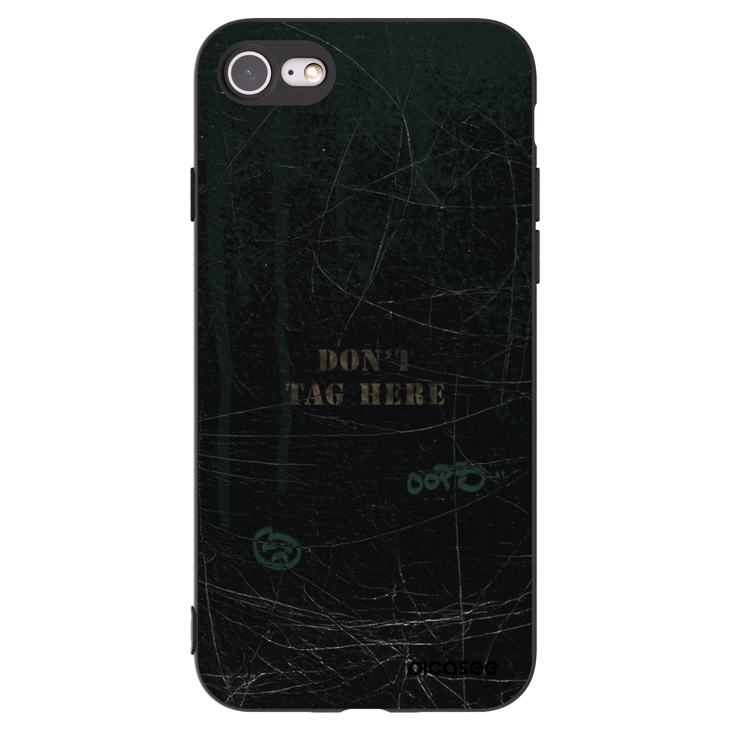 Picasee crna silikonska maskica za Apple iPhone SE 2022 - DON´T TAG
