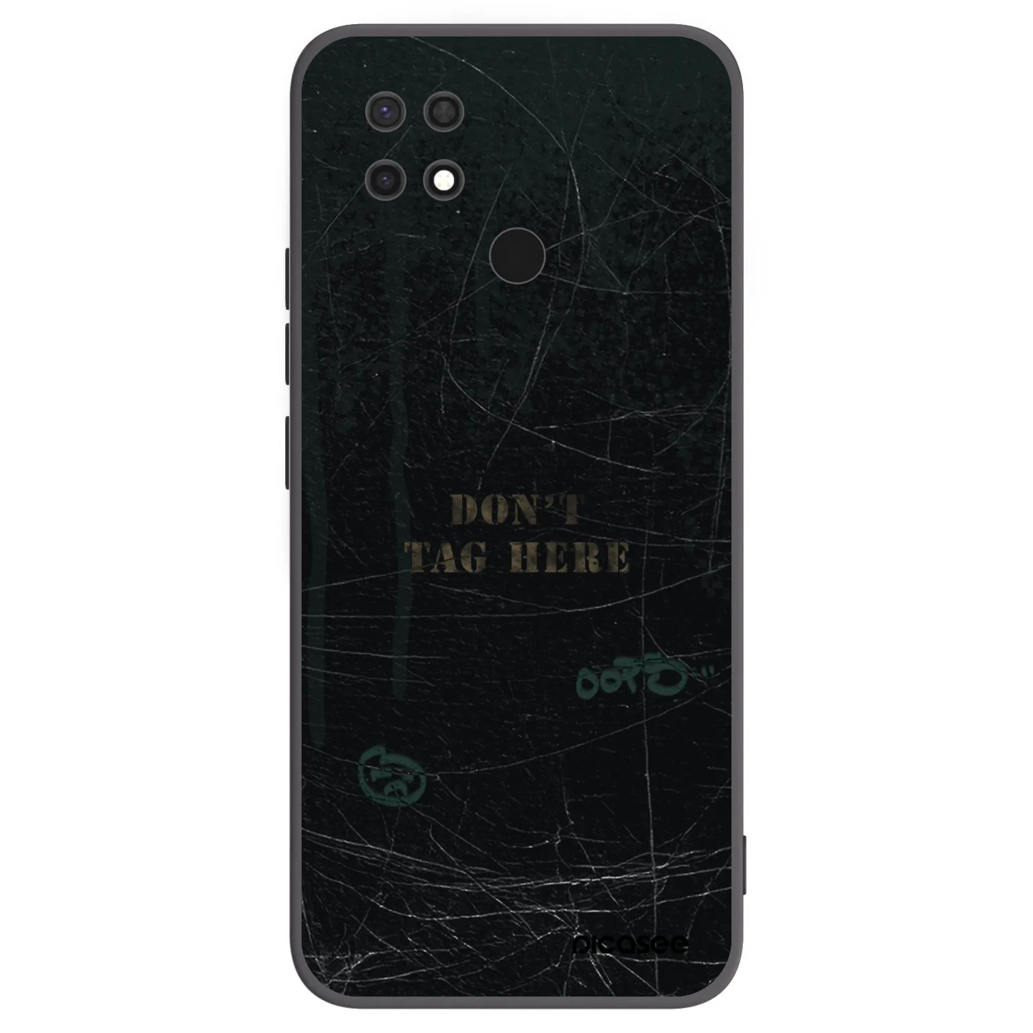 Picasee crna silikonska maskica za Xiaomi Redmi 10C - DON´T TAG