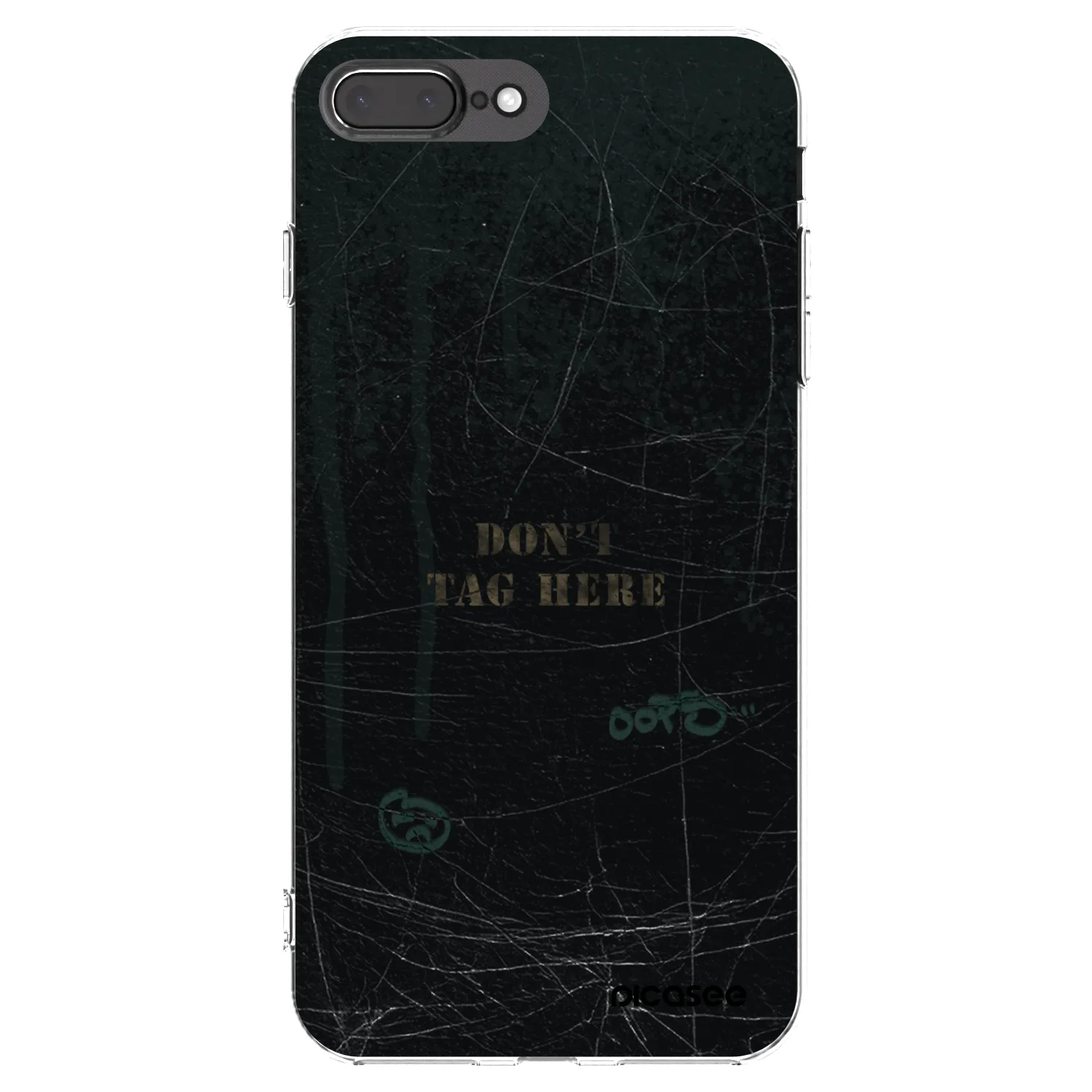 Picasee silikonska prozirna maskica za Apple iPhone 8 Plus - DON´T TAG