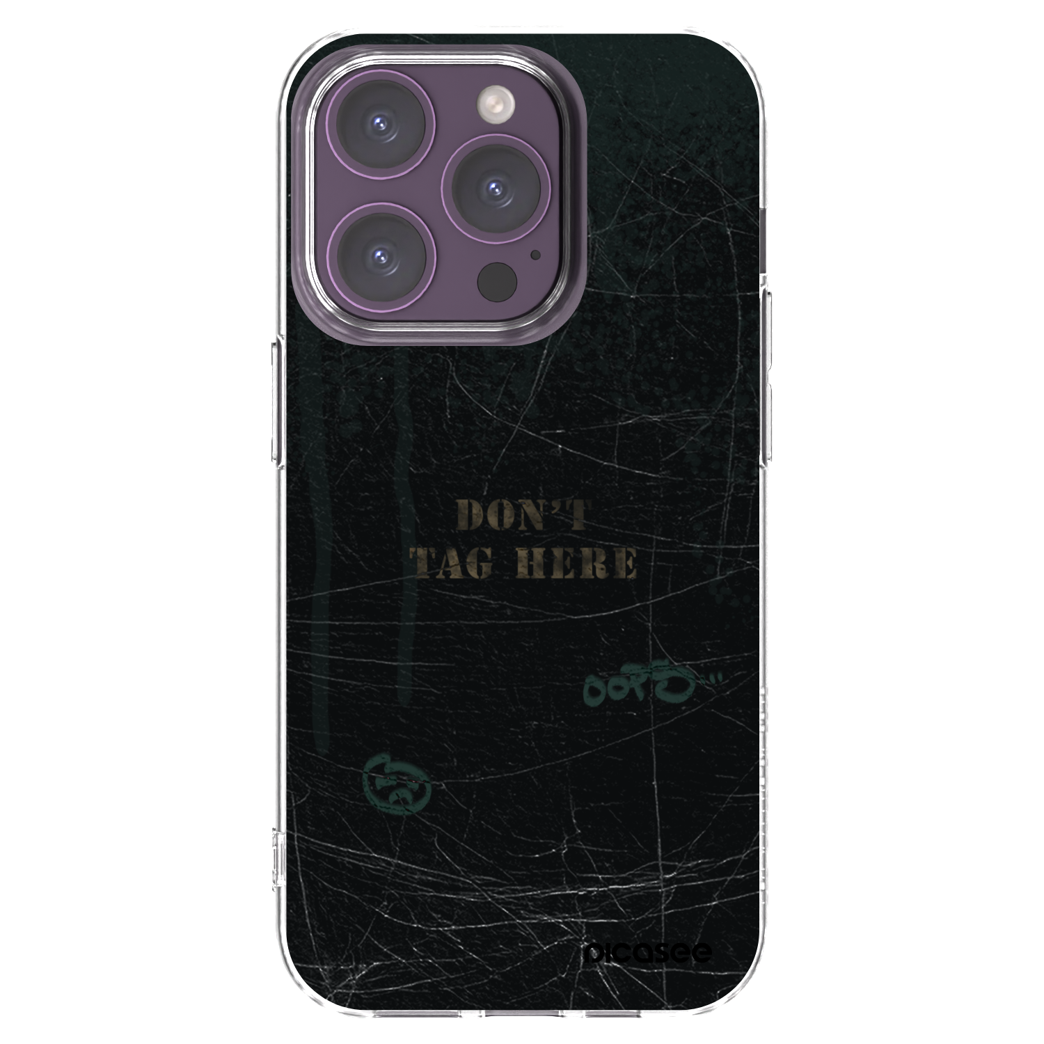 Picasee silikonska prozirna maskica za Apple iPhone 14 Pro - DON´T TAG